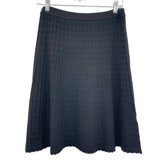 Max Studio Women Black Textured Sweater Skirt - Picture 3 of 8